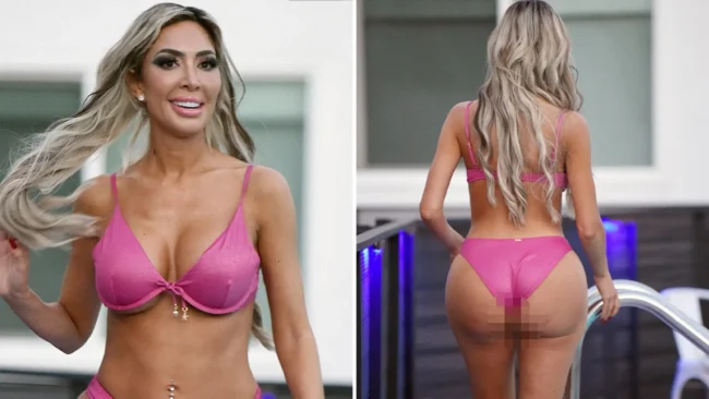 Farrah Abraham Turns Heads In Pink Thong Bikini ... Photoshoot Pics!