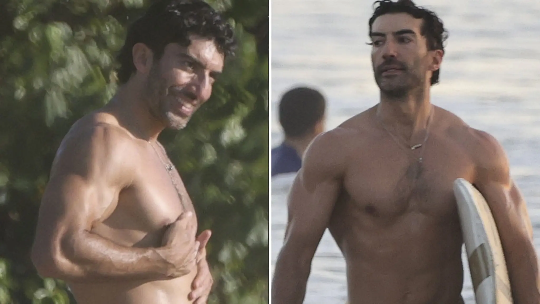 Justin Baldoni All Smiles -- Shirtless & Shredded Celebrating His Birthday In Costa Rica